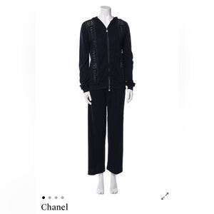 Chanel Women's Black Track Pants